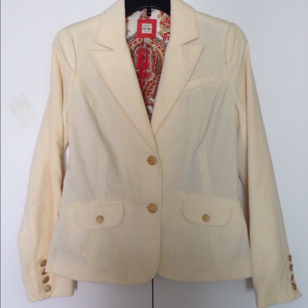 Vintage ivory/multi floral jacket